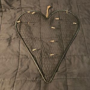 Large Chicken Wire heart wall decor